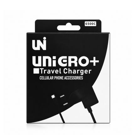 Micro USB Fast Charger Compatible for Android Smartphones with Travel Charger and Cable – Black