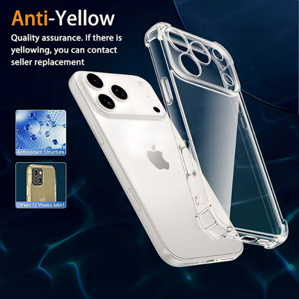iPhone 17 Pro Shockproof TPU Clear Slim Cover Suitable