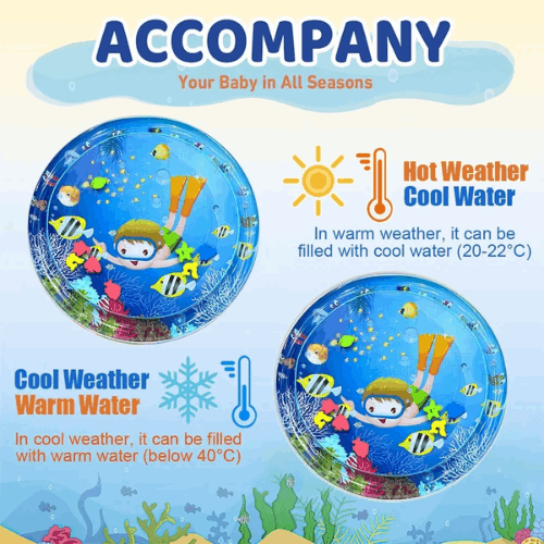 Inflatable baby water play mat - Baby’s Ocean Paradise – Splash, Play & Grow!