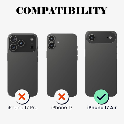 Clear TPU Phone Case Compatible with iPhone 17 Air 6.1 Inch Slim Transparent Shockproof Bumper Protection