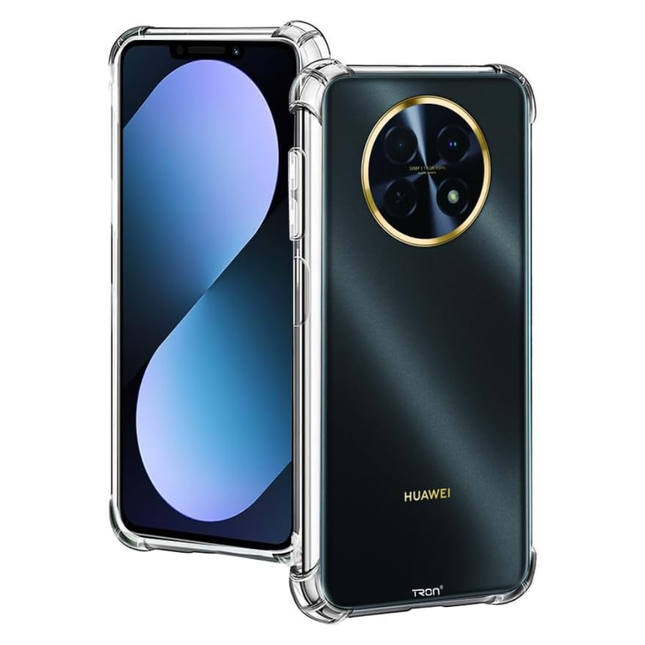 Huawei Nova 14i Compatible Shockproof Transparent Case with Raised Camera Protection