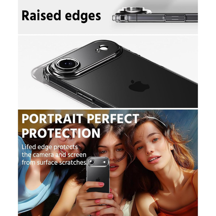 Clear TPU Phone Case Compatible with iPhone 17 Air 6.1 Inch Slim Transparent Shockproof Bumper Protection
