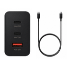 65W Super Fast PD Power Adapter Trio Charger with Dual USB-C & USB-A Ports