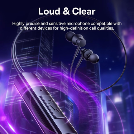 Wired USB-C In-Ear Earphones with Microphone and 10mm Driver Gerlax E21 Black