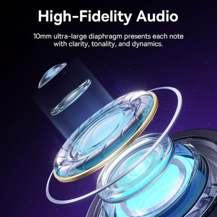 Wired USB-C In-Ear Earphones with Microphone and 10mm Driver Gerlax E21 Black