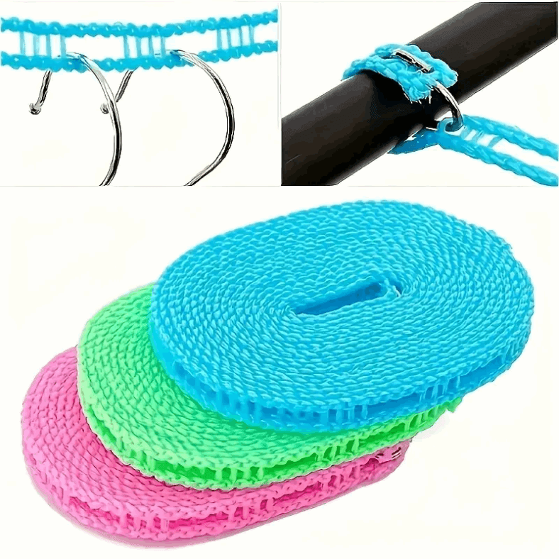 Anti-slip Windproof Drying Rope Drying Clothes Hanging Rope Outdoor Camping Accessories