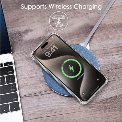iPhone 11 Compatible Clear TPU Shockproof Case with 4-Corner Airbags