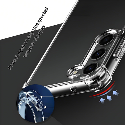 Samsung Galaxy A16, A17 Compatible Crystal Clear TPU Shockproof Back Cover