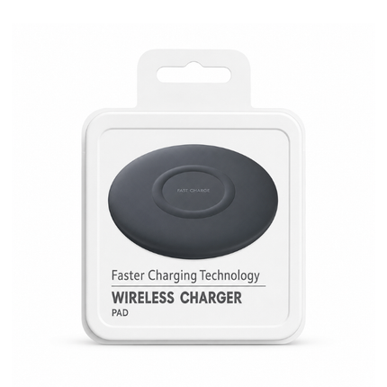 Wireless Fast Charging Pad, EP-P1100 Qi Compatible , USB-C Wireless Charger for Compatible Qi-Enabled Smartphones and Devices, Slim Charging Dock, - Black