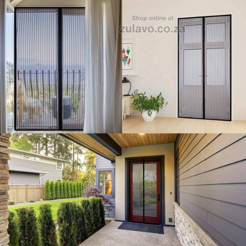 Magic Mesh Hands-Free Magnetic Screen Door – Keep Fresh Air In and Bugs Out! Automatically sealing shut behind you with powerful magnets,