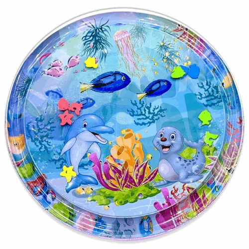Inflatable baby water play mat - Baby’s Ocean Paradise – Splash, Play & Grow!