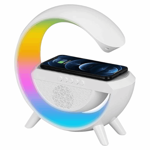 3-in-1 Bluetooth Speaker Lamp with Wireless Charging