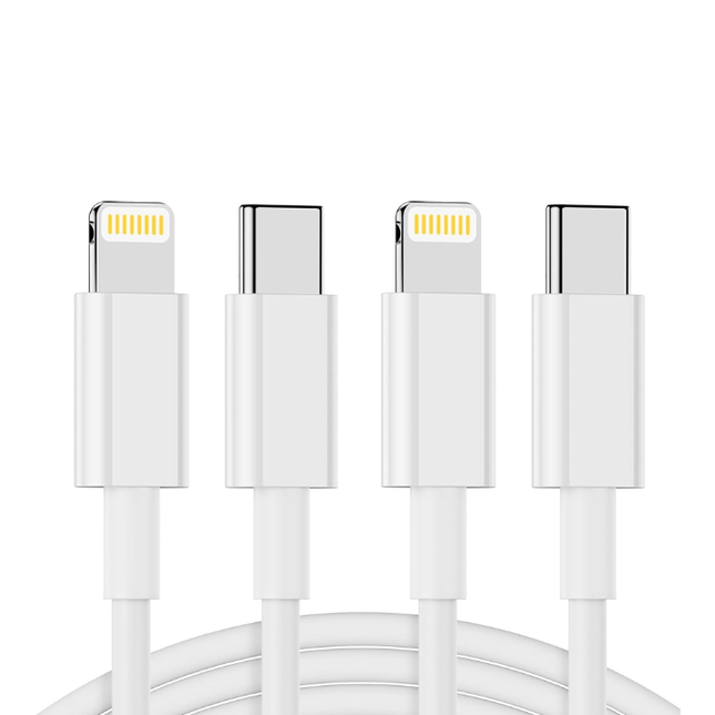USB-C to Lightning Fast Charging & Data Sync Cable Pack of 2