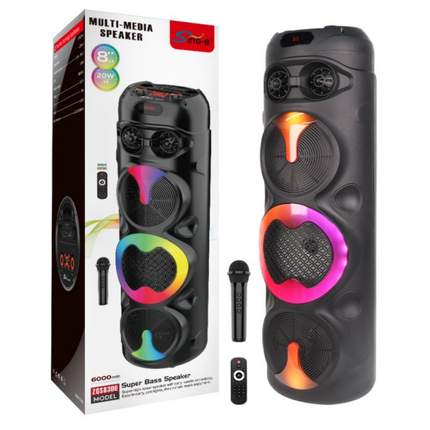 SING-e ZQS8309 8 Inch Portable Party Speaker 40W RGB Bluetooth Speaker
