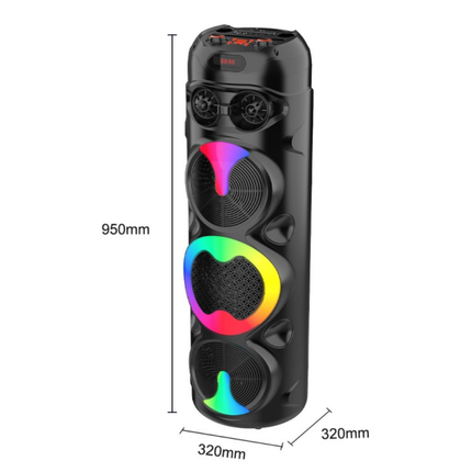 SING-e ZQS8309 8 Inch Portable Party Speaker 40W RGB Bluetooth Speaker