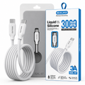SIALKO SIAL-97 Type-C to Type-C Liquid Silicone Data Cable 300cm  - White