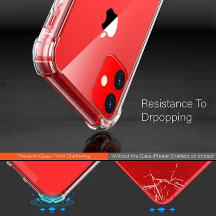 iPhone 11 Pro Max Compatible Clear Shockproof Armor Case TPU Bumper
