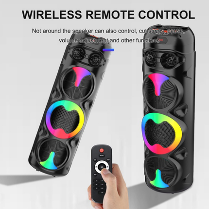 SING-e ZQS8309 8 Inch Portable Party Speaker 40W RGB Bluetooth Speaker