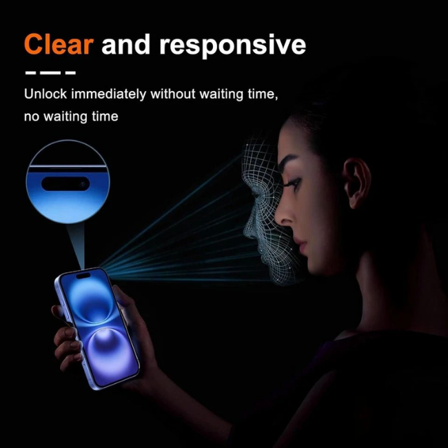 iPhone 17 6.3-Inch Privacy Tempered Glass Screen Protector Compatible Replacement