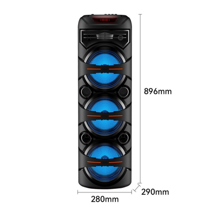SING-e ZQS8302 8 Inch Portable Party Speaker 60W RGB Bluetooth
