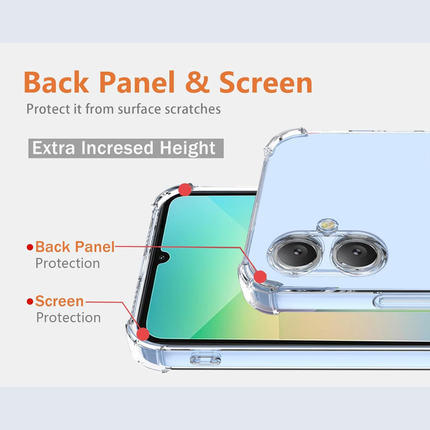Samsung Galaxy A06 6.7 Inch Compatible Clear TPU Protective Case