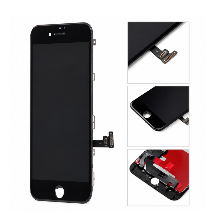 iPhone 8 Plus Compatible Replacement LCD Display Touch Screen Assembly with Frame – Black / White