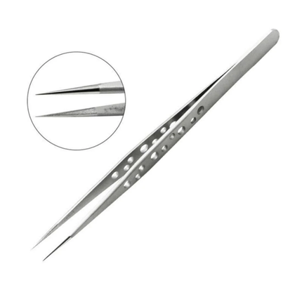 JYD SS-SA SR Straight Precision Tweezers Stainless Steel for Cellphone Repair