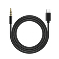 Type-C to 3.5mm AUX Audio Cable Compatible Audio Adapter 1M Black