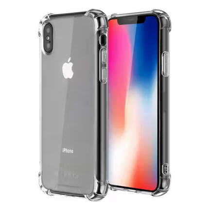 iPhone X , XS Compatible Clear Shock Resistant Armor Case TPU Frame