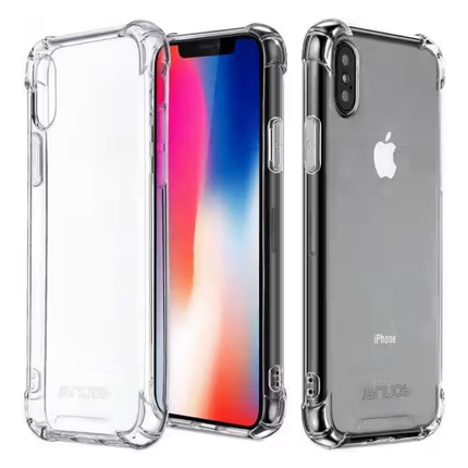 iPhone X , XS Compatible Clear Shock Resistant Armor Case TPU Frame