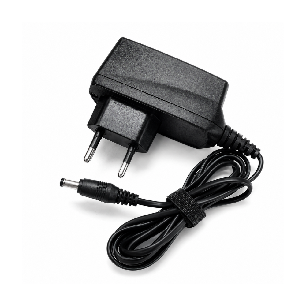 3.5mm Nokia compatible travel charger with EU plug. 9V 0.6A wall charger for selected classic Nokia mobile phones - Black