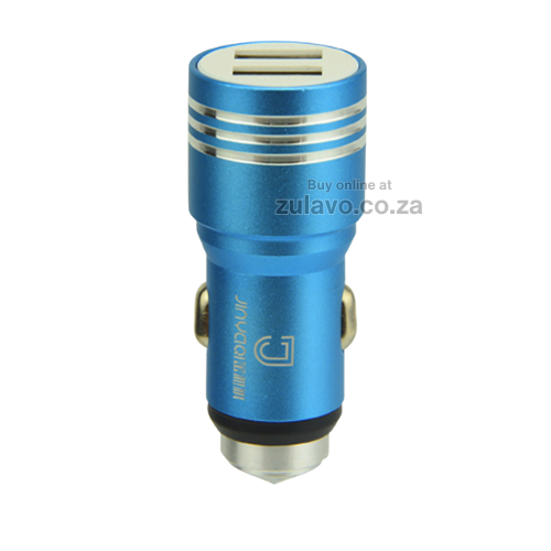 Aluminum Alloy Dual USB Fast Charging Car Adapter High-speed charging for two devices at once