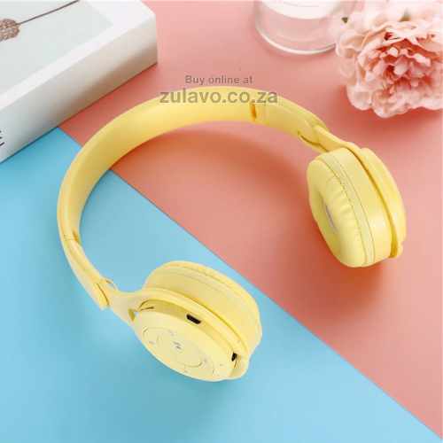 YO8 Stereo Wireless Bluetooth Headphones Bluetooth 5.0 connectivity, immersive stereo sound, and a built-in battery