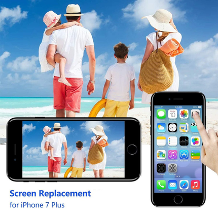 iPhone 7 Plus Compatible Replacement LCD Screen Black or White