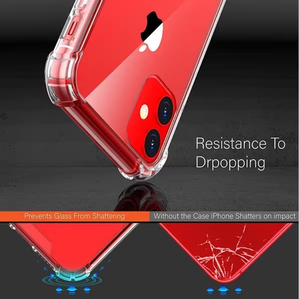 iPhone 12 - 12 Pro Compatible Clear Shockproof Armor Case