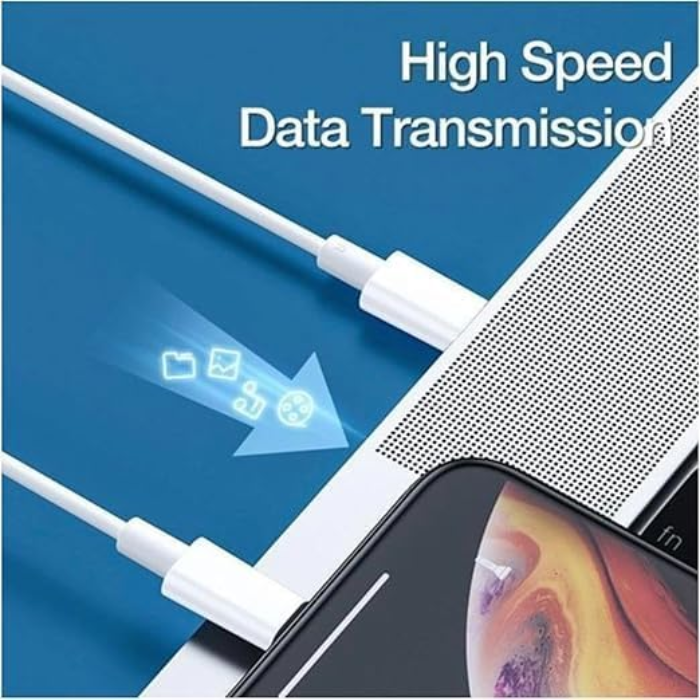 USB-C to Lightning Charging & Data Sync Cable Compatible for iPhone, iPad & AirPods White