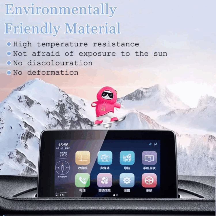 Car Sliding Skateboard Bear – Trendy Car Dashboard Decor, Bring Joy to Every Ride!
