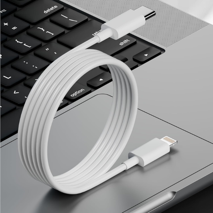 USB-C to Lightning Charging & Data Sync Cable Compatible for iPhone, iPad & AirPods White
