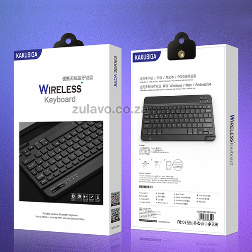 Kakusiga Wireless Keyboard – Portable Wireless Bluetooth Keyboard Designed for smartphones, tablets, laptops, smart TVs, and more.