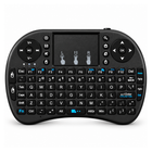Mini Wireless Keyboard with Touchpad and 2.4GHz USB Receiver for Smart TVs, Android TV Boxes, PC and Laptop – Black
