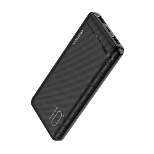 KAKUSIGA 10000mAh Fast Charge Power Bank Portable Charger – Black & White