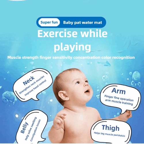 Inflatable baby water play mat - Baby’s Ocean Paradise – Splash, Play & Grow!