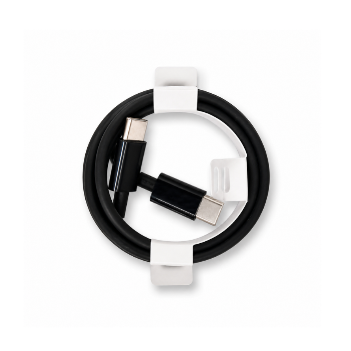 60W, USB-C to USB-C Fast Charging Cable 1m Black, Type-C Charging and Data Cable, Compatible with USB-C Smartphones, Tablets, Power Banks and Chargers