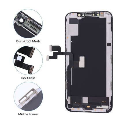 iPhone X Compatible Replacement Screen Display Assembly Black