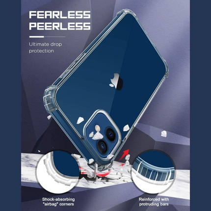 iPhone 12 Mini Compatible Clear Shock Resistant Armor Case TPU Acrylic