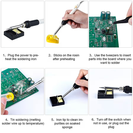 SUNSHINE SL-908 60W Electric Soldering Iron for Mobile Phone Repair and Electronics