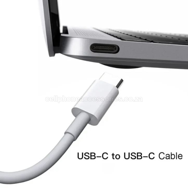 Fast Type-C to Type-C Charging Cable 1 Metre – 2 Pack White