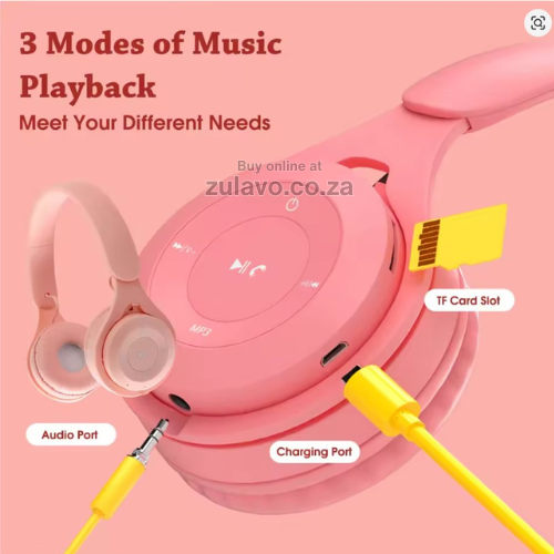 YO8 Stereo Wireless Bluetooth Headphones Bluetooth 5.0 connectivity, immersive stereo sound, and a built-in battery