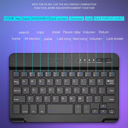 Kakusiga Wireless Keyboard – Portable Wireless Bluetooth Keyboard Designed for smartphones, tablets, laptops, smart TVs, and more.
