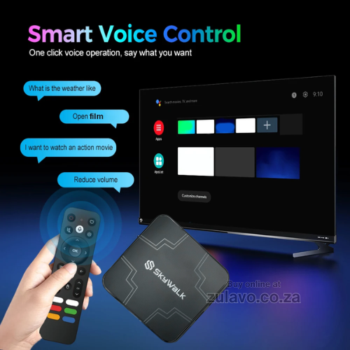 SkyWalk VKG.333 Android 15 Ultra HD TV Box – Smarter Entertainment at Home Transforms any TV into a smart powerhouse.